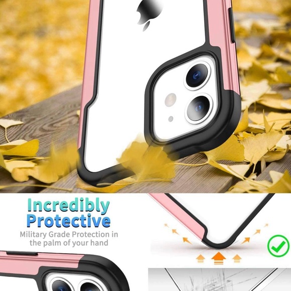 Aedilys Protective Rose Gold Case for iPhone 12 Mini - Picture 3 of 8